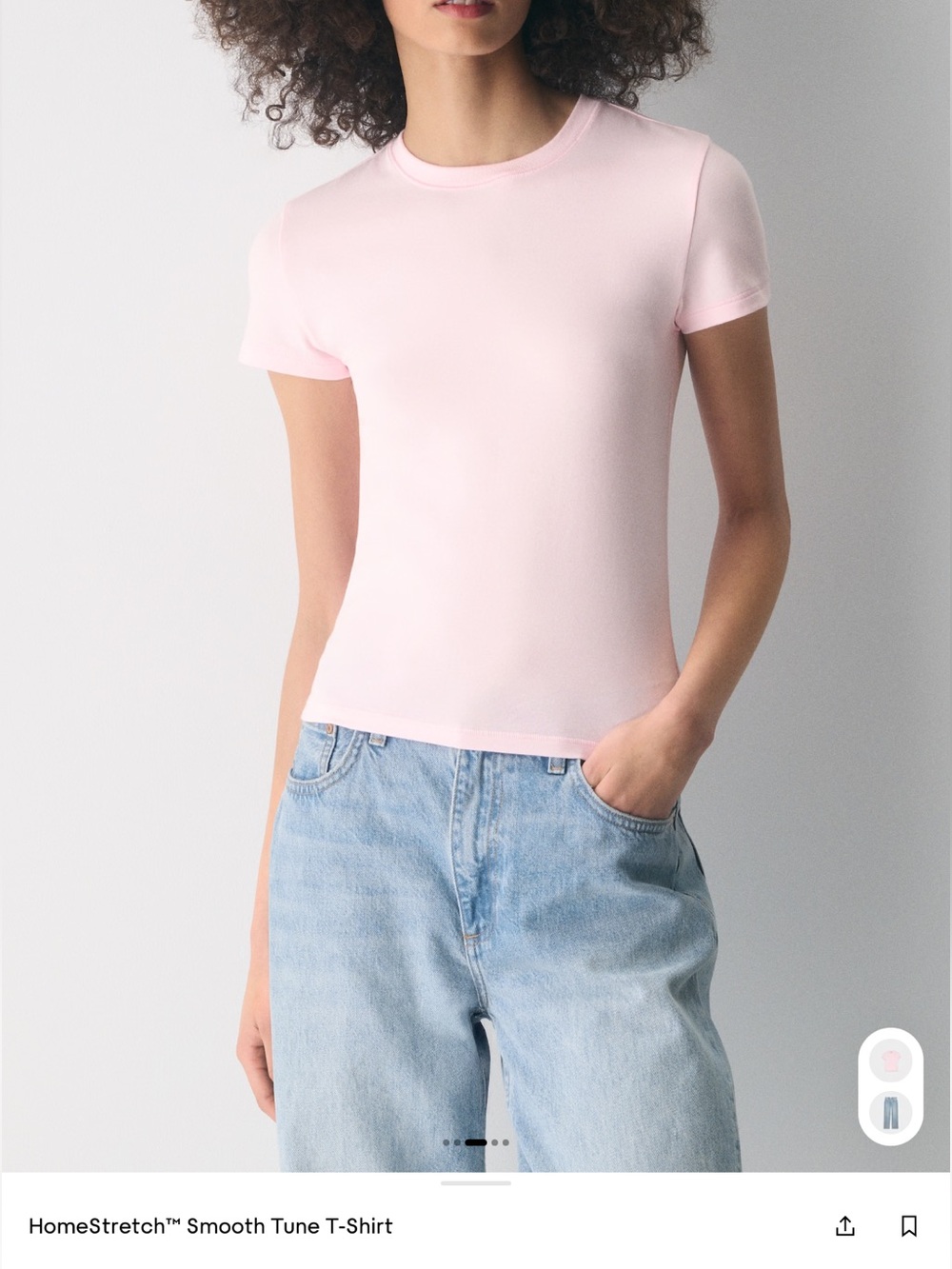 Aritzia Villa Pink Smooth Tune Short Sleeve T-Shirt